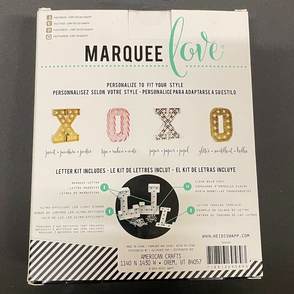 American Crafts Arrow Icon Kit NIB (Box Has Scuffs & Slight Tare From Storage) - Picture 3 of 4